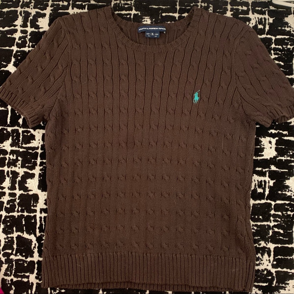 Ralph Lauren Sport Brown Sweater Shirt